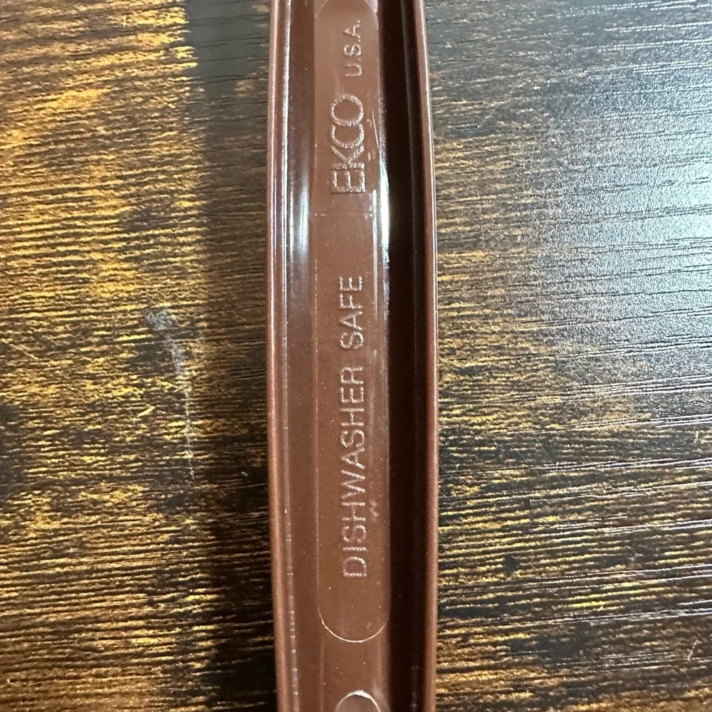 Vintage EKCO Nylon Plastic Serving Spoon‎ Ladel Brown USA